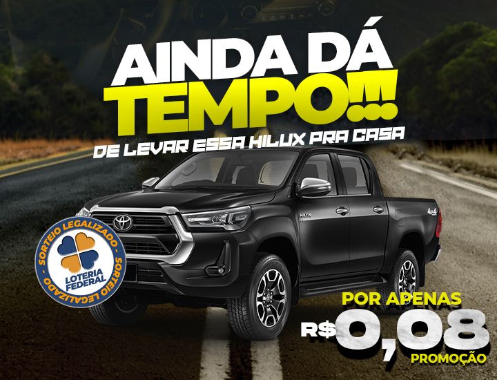 HILUX NA SUA GARAGEM POR R$ 0,08